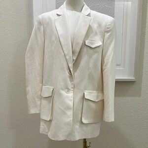 Zara White Blazer size M